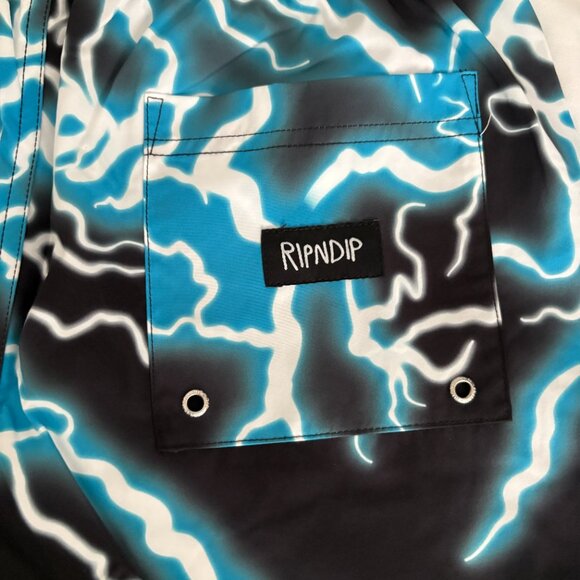 RIPNDIP Men's Nikola Swim Shorts Black/Blue Size S NWT - Picture 9 of 12